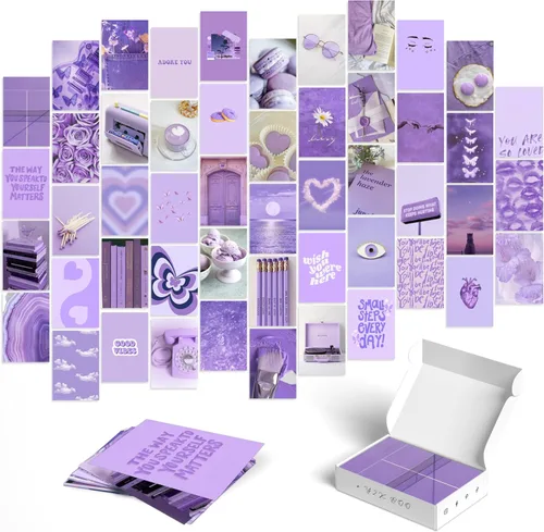 Vista 16 de Y2K BOO Kit de Collage de Pared Dark Academia - 50 Fotos Clásicas y Misteriosas de 4"x6" para Decoración de Dormitorio, Regalo para Chicas