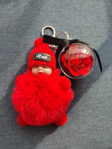 Vista 5 de DORISJACKY Llaveros de muñeca lindos accesorios para monedero cartera y llavero de coche