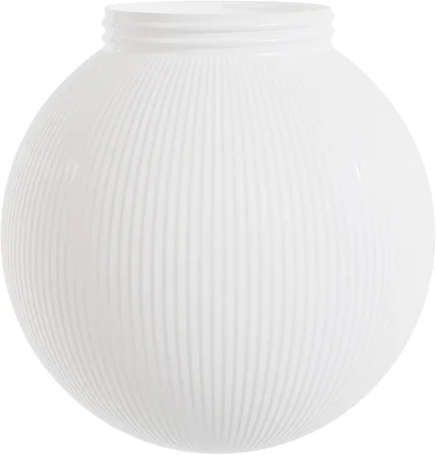 Vista 16 de KASTLITE Cubierta de bombilla de globo de 6 pulgadas con cuello roscado de 3.25 pulgadas, repuesto de plástico acrílico para pantallas de techo