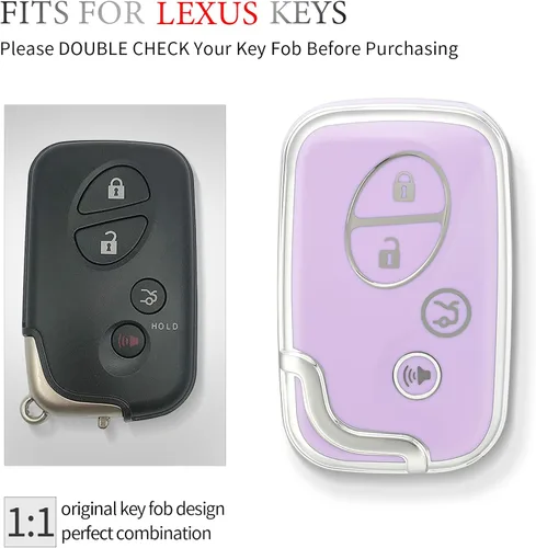 Vista 2 de OFFCURVE Funda especial para llavero Lexus ES350 GS300 GS430 GS450h GS460 is F IS250 IS350 LS460 LS460 LX570 RX350 Accesorios de coche Smart Keyless