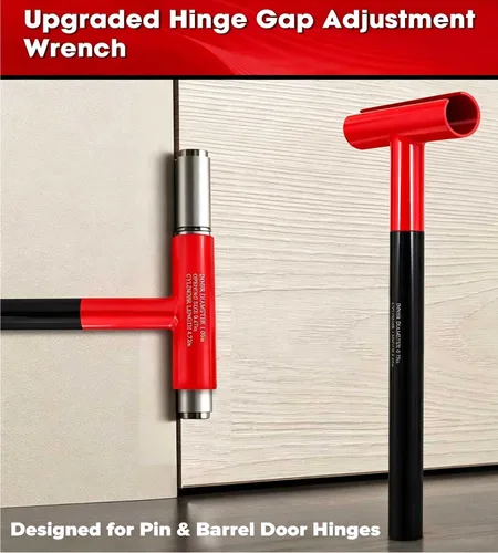 Vista 2 de Herramienta de ajuste de bisagra de puerta 4 en 1 para puertas residenciales, comerciales Hinge Gap Adjusting Wrench Set for Pin-and-Barrel Door