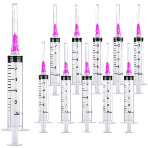 Vista 9 de Paquete de 15 jeringas de plástico de 1ml 25Ga con medición para laboratorios científicos y dispensación industrial, desechables envueltas