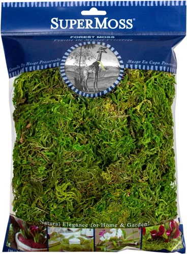 Vista 9 de SuperMoss (25320) Musgo de bosque preservado, fresco y verde, 2 oz