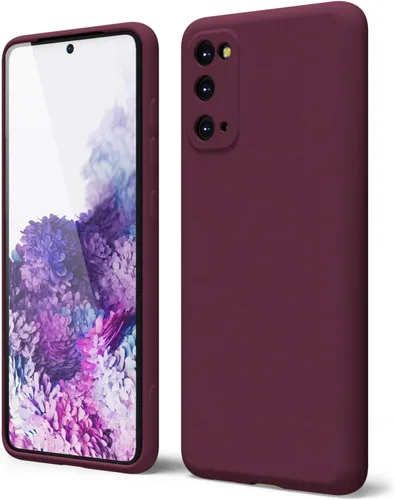 Vista 420 de oakxco Funda para teléfono Samsung Galaxy S8 de silicona líquida, delgada y fina de gel de goma suave TPU cubierta protectora simple llana