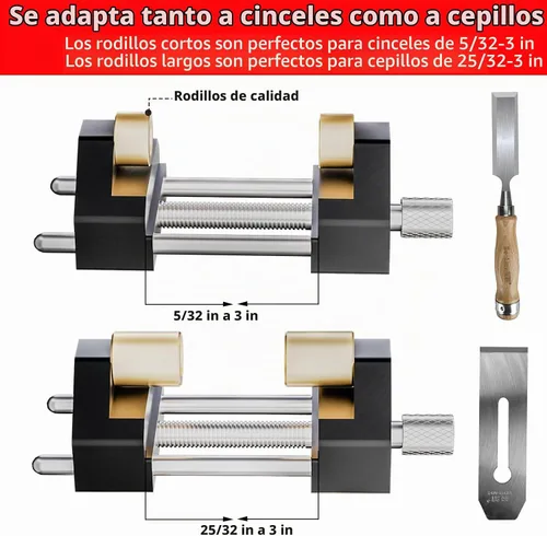 Vista 2 de GOINGMAKE Sistema de guía de afilado de cinceles para carpintería cinceles y planos de 5/32 a 3 pulgadas, guía de soporte de afilado con accesorio