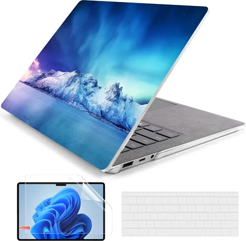 Vista 36 de Batianda Funda personalizable para portátil Microsoft Surface 5 4/3 de 13,5 pulgadas con reposamanos Alcantara modelo 1950/1867, carcasa rígida