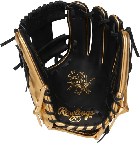 Vista 2 de Rawlings Heart of The Hide GOTM June 2024 PROGOLDYVIII - Guante de béisbol de 11.5 pulgadas, tiro a mano derecha, color negro