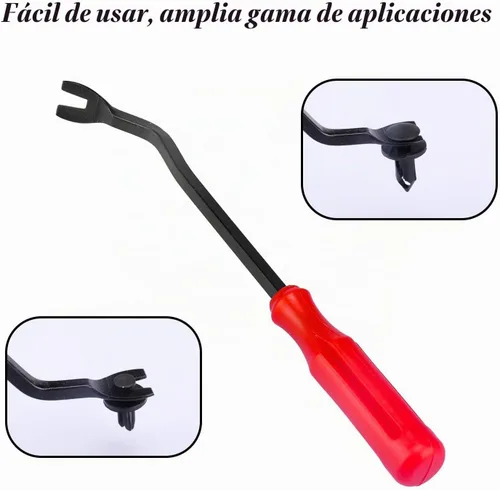 Vista 3 de LivTee Herramienta de extracción de clips de plástico, herramienta de extracción de paneles de puerta (tapicería) para equipos de audio automotriz