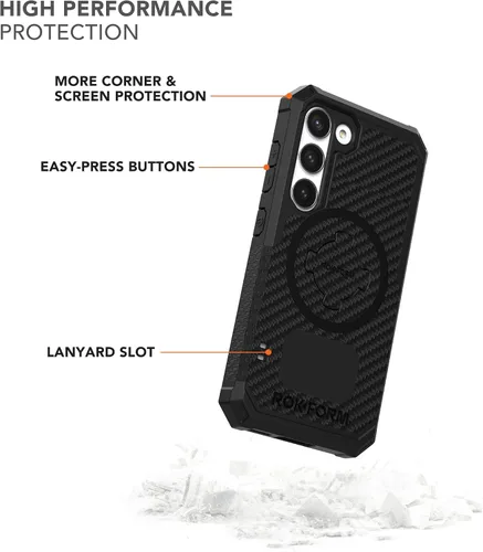 Vista 3 de Rokform - Funda para Galaxy S23, Serie Resistente, Carcasa Magnética con Bloqueo de Giro, Funda Blindada Probada contra Caídas (Negro)