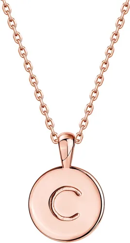 Vista 33 de PAVOI - Collar con dije de letra inicial chapado en oro de 14 quilates para mujer Collar con inicial alfabética de oro