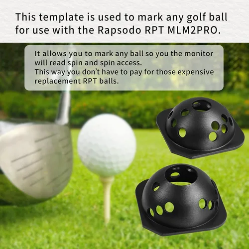 Vista 3 de Plantilla de marcado de pelota de golf para monitor de lanzamiento Rapsodo RPT MLM2PRO