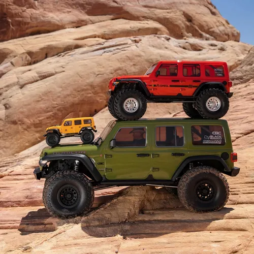 Vista 4 de Camioneta RC Axial 1/6 SCX6 Jeep JLU Wrangler 4WD Rock Crawler RTR (baterías y cargador no incluidos): Verde, AXI05000T1