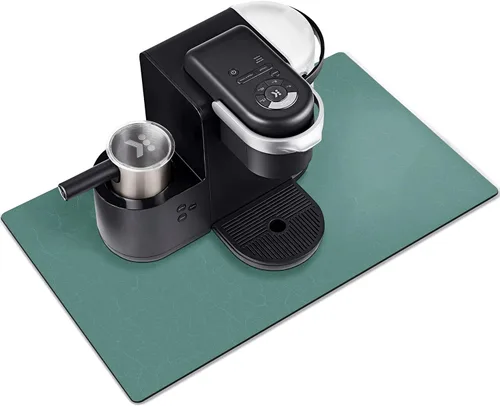 Vista 22 de Alfombrilla Divertida para Cafetera - Bandeja Espresso para Barra de Café Bajo Alfombrilla para Cafetera, Alfombrilla para Cafetera para Encimera
