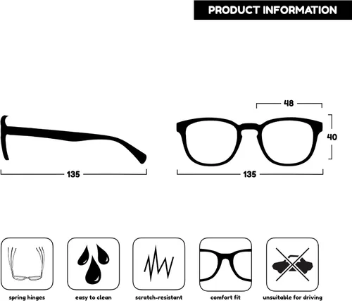 Vista 8 de OPULIZE Gafas de lectura POP para mujeres y hombres