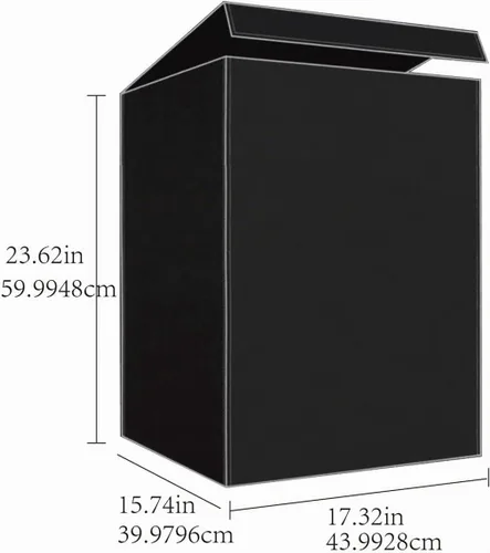 Vista 3 de Forro plegable para carrito de compras con cubierta superior de privacidad, resistente al agua, ligero, no tejido, material transpirable, se cierra