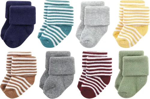 Vista 95 de Hudson Baby - Calcetines de algodón para bebés recién nacidos y Terry para niñas bebés
