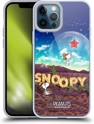 Vista 111 de Head Case Designs Funda de gel con licencia oficial de Peanuts Nebula Cactus Needles Snoopy Space Cowboy [protección de grado militar] compatible