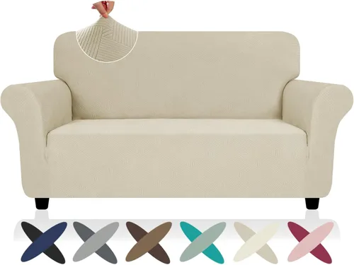 Vista 39 de ZNSAYOTX Funda súper elástica para silla (30"-47"), nuevas fundas de silla a rayas para sala de estar, aptas para perros y mascotas, protector
