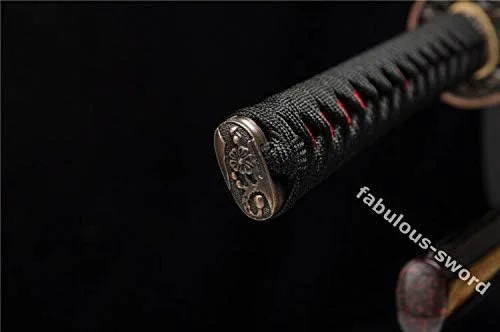 Vista 6 de Espada GLW 41' Sharp 1060 alta acero completo puede cortar árbol japonés Samurai espada Katana