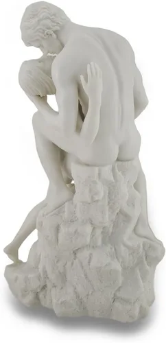 Vista 4 de Veronese Design Acabado de mármol blanco La escultura desnuda de la estatua de los amantes