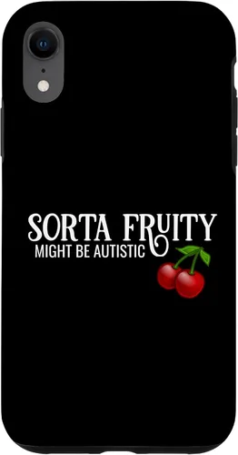 Vista 25 de Sorta Fruity Autistic Bisexual Queer Lesbian Autism Cherry Case for iPhone 16