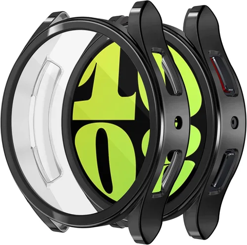 Vista 12 de RICHONE [Pack de 10 unidades] Compatible con Samsung Galaxy Watch FE 4/5 de 40 mm, funda protectora de pantalla de TPU suave con marco
