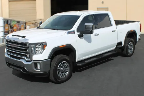 Vista 5 de Raptor Series Estribos escalones de 6 pulgadas estilo OEM aluminio negro compatible con Super Cab 15-26 F-150 17-26 F-260/F-350 Super Duty