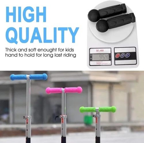 Vista 2 de Puños de scooter - Manillar de bicicleta para niños de 0.874 in Empuñaduras de mango de scooter para 2, 3, 4 ruedas, scooter Kick Kid Scooter