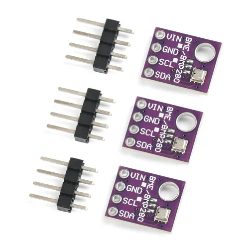 Vista 7 de 2 piezas BME280 módulo de sensor de presión atmosférica temperatura humedad 3.3V Módulo sensor IIC SPI Breakout GY-BME280