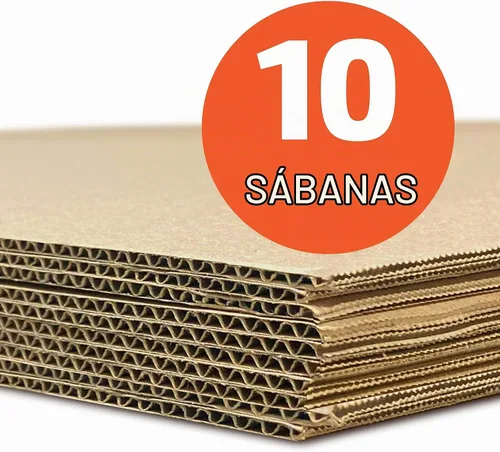 Vista 2 de Flipside Products Hojas de proyecto corrugado de papel kraft de doble cara (flauta), hojas de cartón, insertos de embalaje planos, manualidades