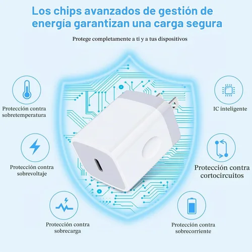 Vista 4 de Bloque de carga rápida para Samsung Galaxy A17 A16 5G, A15, A56, A35, S25 Ultra, S24Fe, A54, Z Fold/Flip7, A14, A53, S23, A23; iPhone 16 Pro Max 15