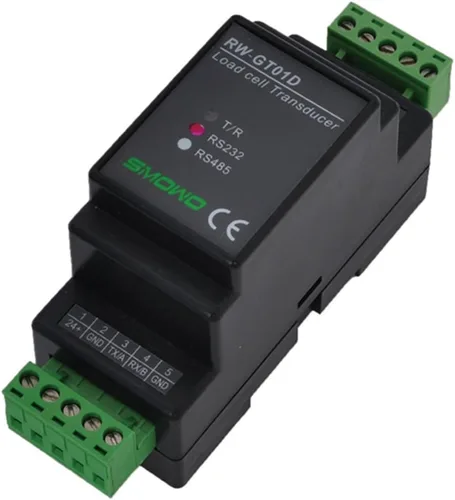 Vista 2 de CGOLDENWALL RW-GT01D Transductor transmisor de amplificador de sensor de célula de carga guía RS232 / RS485 5-12V (señal de salida: RS232)