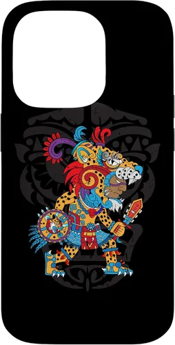 Vista 16 de Funda para iPhone 11 Aztec Jaguar Ancient Warrior Native Mexican Mythology