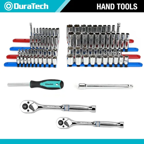 Vista 5 de DURATECH Juego de 269 herramientas manuales para reparación del hogar, kit de herramientas manuales mecánicas de uso diario con bolsa