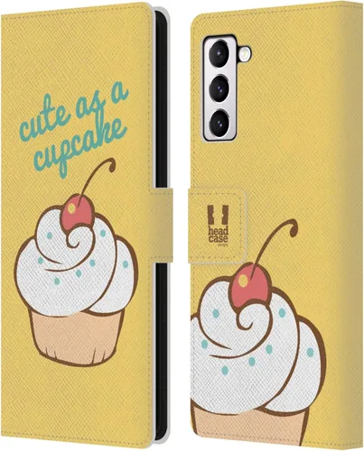 Vista 232 de Head Case Designs Assortment Cupcakes Happiness Leather Wallet Case Compatible with Samsung Galaxy A07 4G Surtido