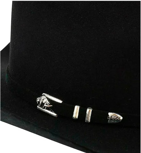 Vista 5 de Stetson Apache 4X Buffalo - Sombrero de vaquero de fieltro para hombre, Sbapch-754007, Negro
