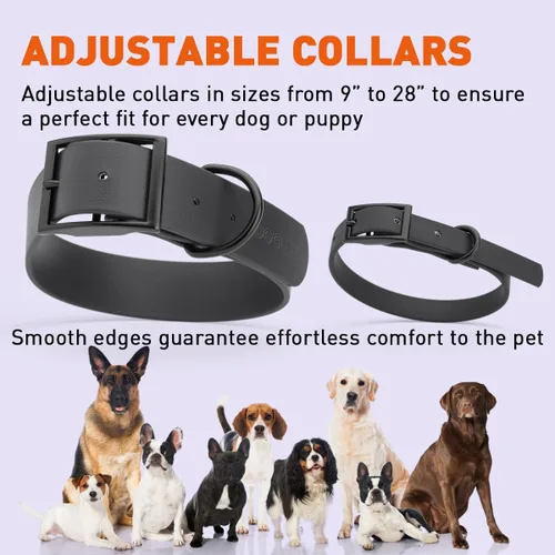 Vista 259 de Dogline Biothane - Collar impermeable para perro con hebilla de liberación rápida, resistente cincha de nailon recubierta con resistente y a prueba