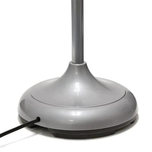 Vista 9 de Simple Designs LF2006-SBG 67" Lámpara de pie contemporánea con múltiples cabezales Medusa de 5 luces ajustable de cuello de ganso en plata con Tonos