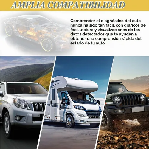 Vista 6 de ZIMISI Lector de escáner OBD2, lector de código de coche que se conecta al teléfono, herramienta de escaneo de diagnóstico automático, escáner OBD2