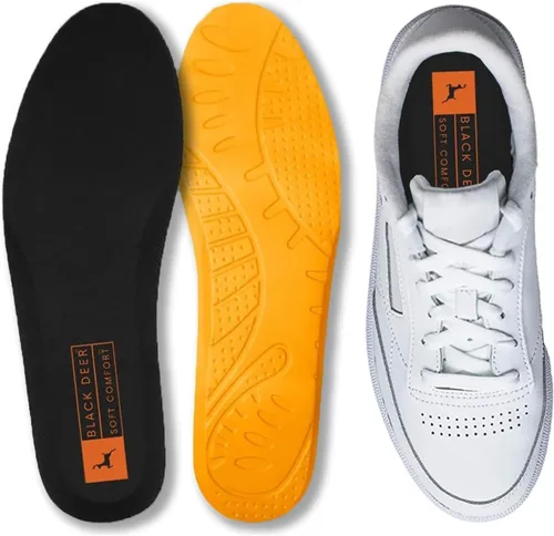Vista 2 de BLACK DEER X30 - Plantillas ortopédicas deportivas cómodas y acolchadas para hombres y mujeres, plantillas para uso diario y trabajo, Naranja