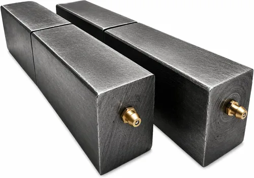 Vista 2 de JM Steel - Bisagra rectangular cuadrada de 6 pulgadas, soldadura, resistente, en barril de rodamiento de bolas de acero (par)