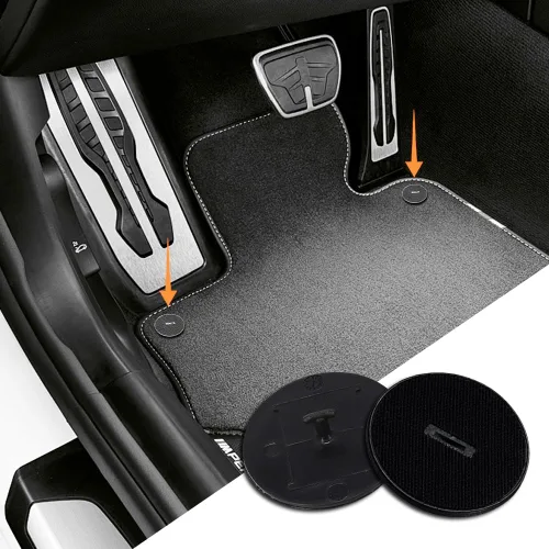 Vista 7 de 4 piezas de sujetadores para alfombrillas de coche, clips de fijación para alfombra de coche, clips/fijos/sujetadores de piso con cerradura