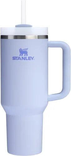 Vista 114 de STANLEY Quencher H2.0 Vaso Térmico con asa y pajilla, 64 onzas, tapa Flowstate de 3 posiciones, gran capacidad para viajes y deportes, vaso de acero