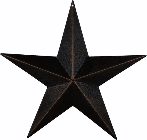 Vista 9 de EBEI Decoración de pared para el hogar de 12 pulgadas con diseño rústico de granero, estrella de metal
