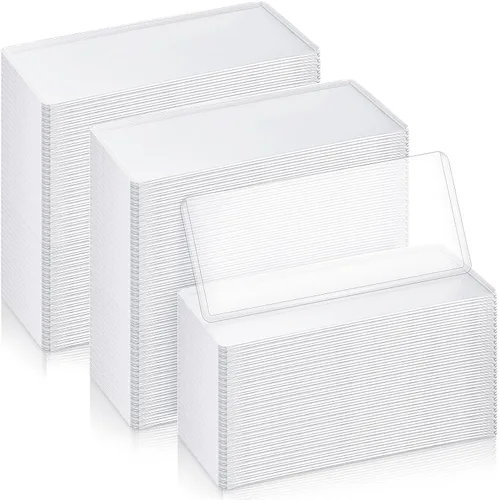 Vista 8 de Soporte para billetes de dólar, PVC transparente, 6.9 x 2.95 pulgadas, azul