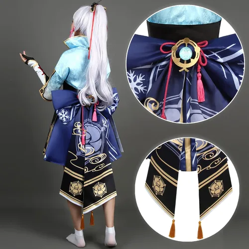 Vista 4 de NSPSTT Genshin Impact Cosplay - Disfraz de todos los personajes, juego completo, disfraz de Halloween para mujeres y hombres