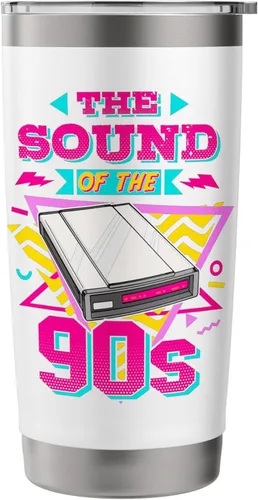 Vista 3 de 90s Nostalgia Retro 90s Dial Up Internet Vintage Stainless Steel Insulated Tumbler