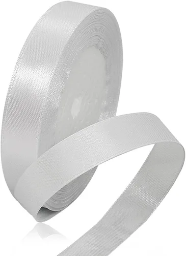 Vista 140 de Cinta de Satén Beige de Color Sólido, 1-1/2 Pulgadas x 25 Yardas, Cinta de Satén de Tela para Envolver Regalos, Manualidades, Hacer Lazos