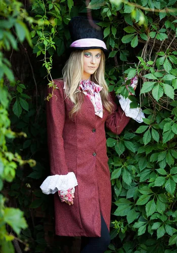 Vista 7 de Disfraz de sombrero loco de lujo para mujer