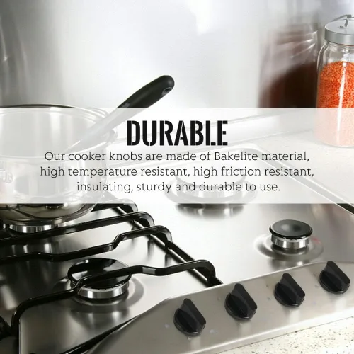 Vista 6 de Paquete de 5 piezas de repuesto para horno universal negro estufa de gas parrilla control perillas interruptor cocina